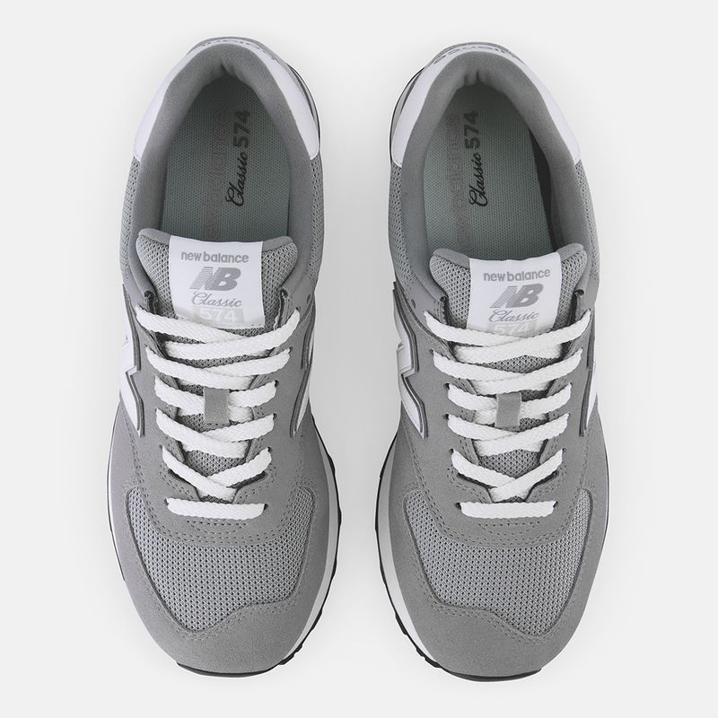 New balance best sale 574 white leather