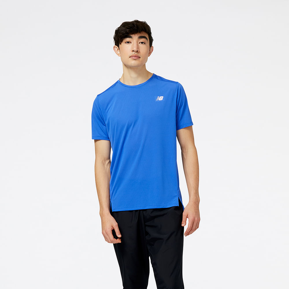 Camiseta Masculina NB Accelerate Azul - New Balance