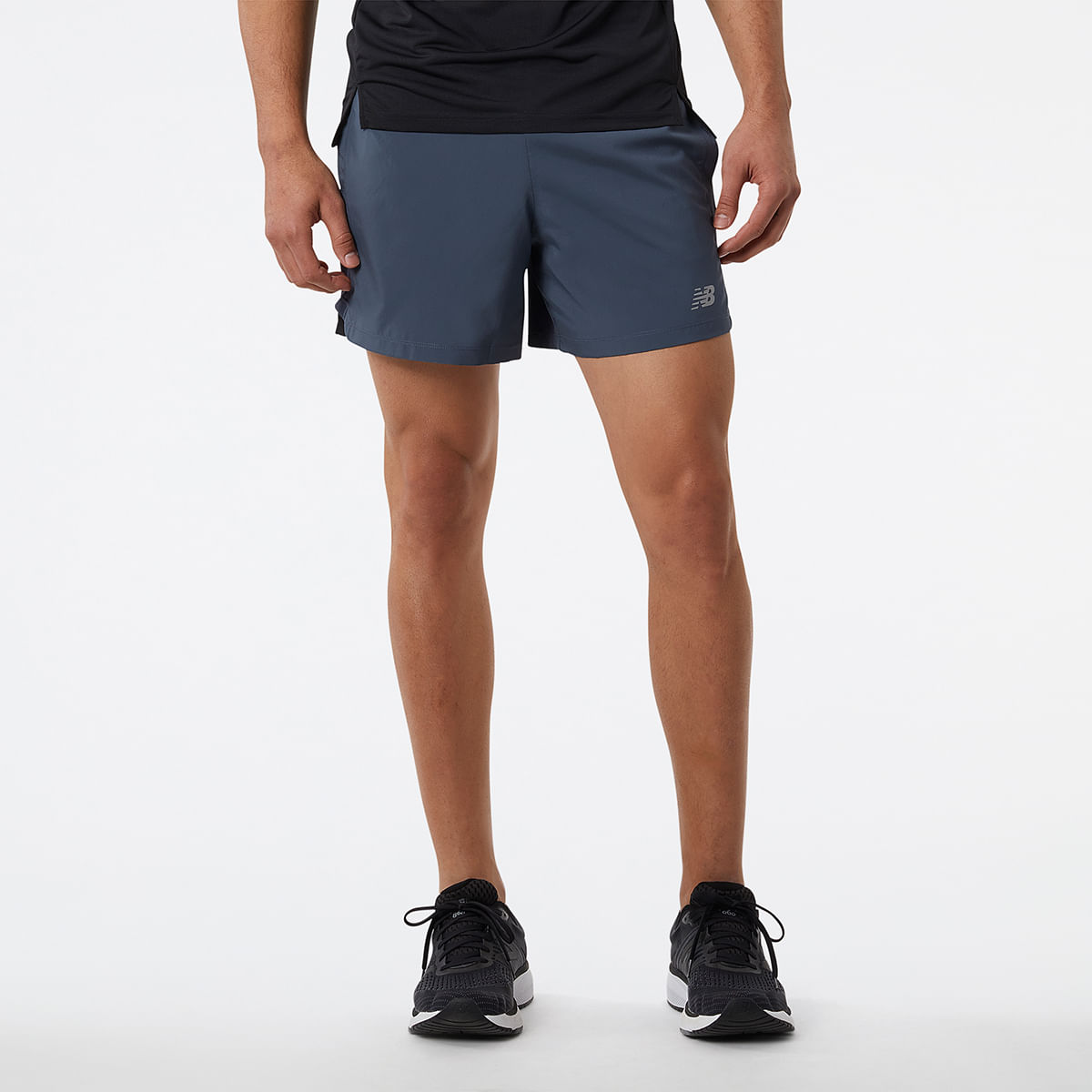 Shorts New Balance Accelerate 5 Masculino - Grafite - Joinville Sportcenter