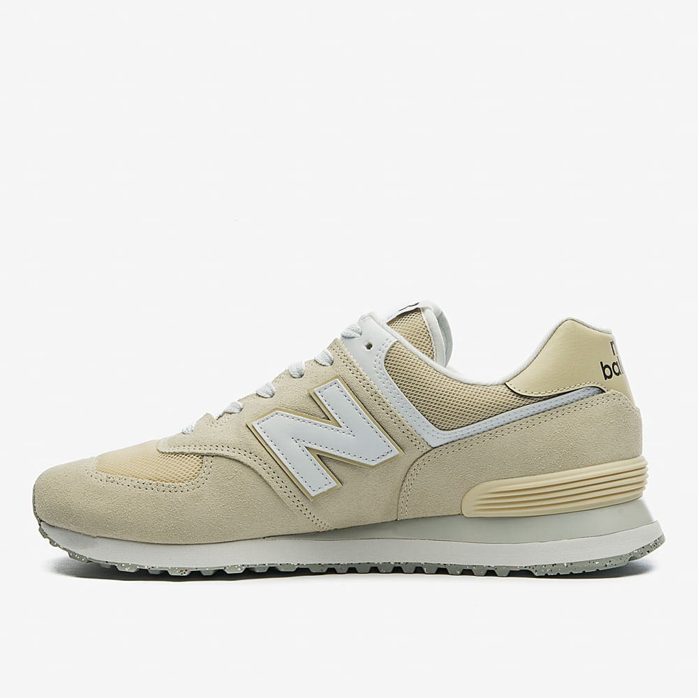 New balance 574 hot sale outerspace with tan