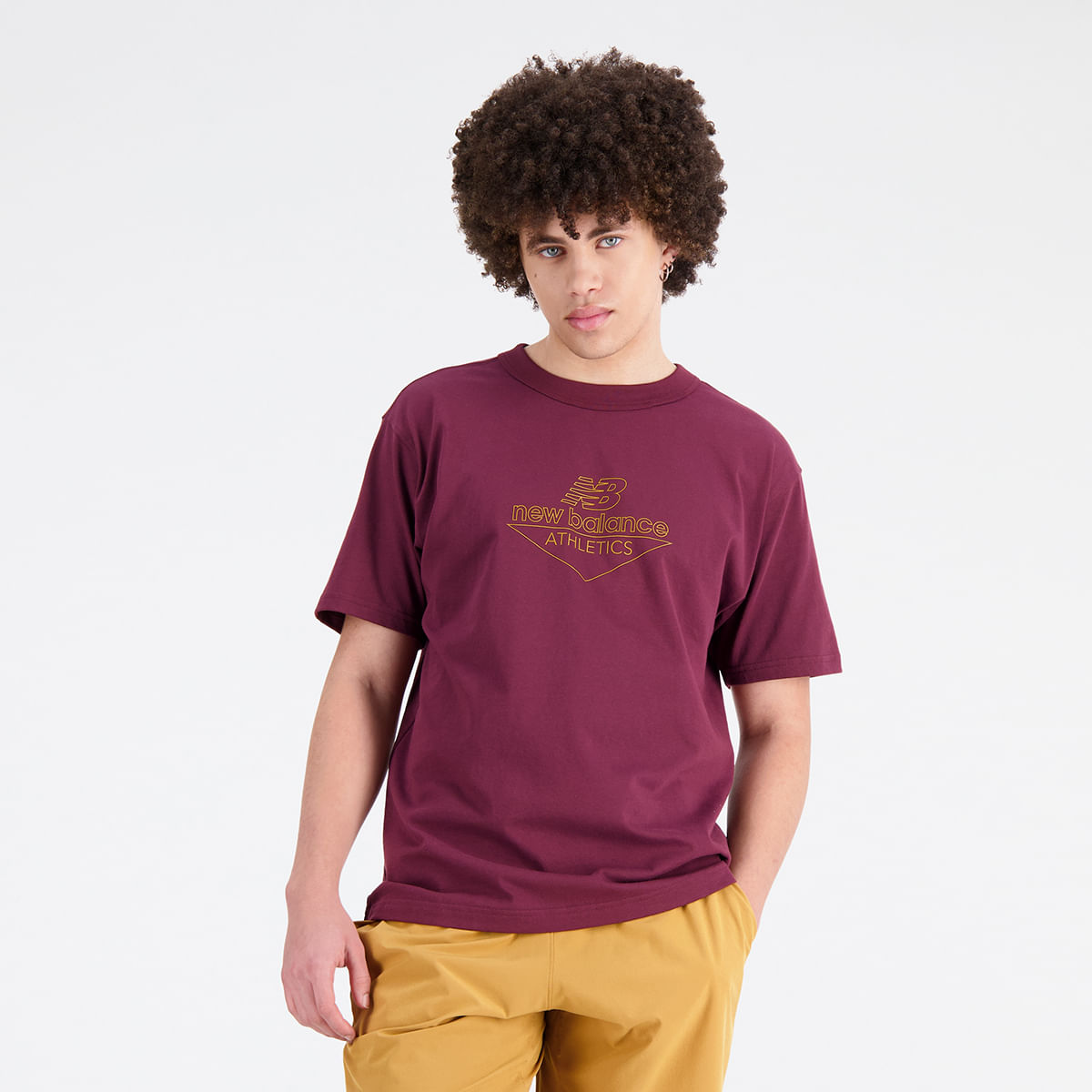 Camiseta New Balance Impact Run Masculina - Tam: P - Shopping TudoAzul