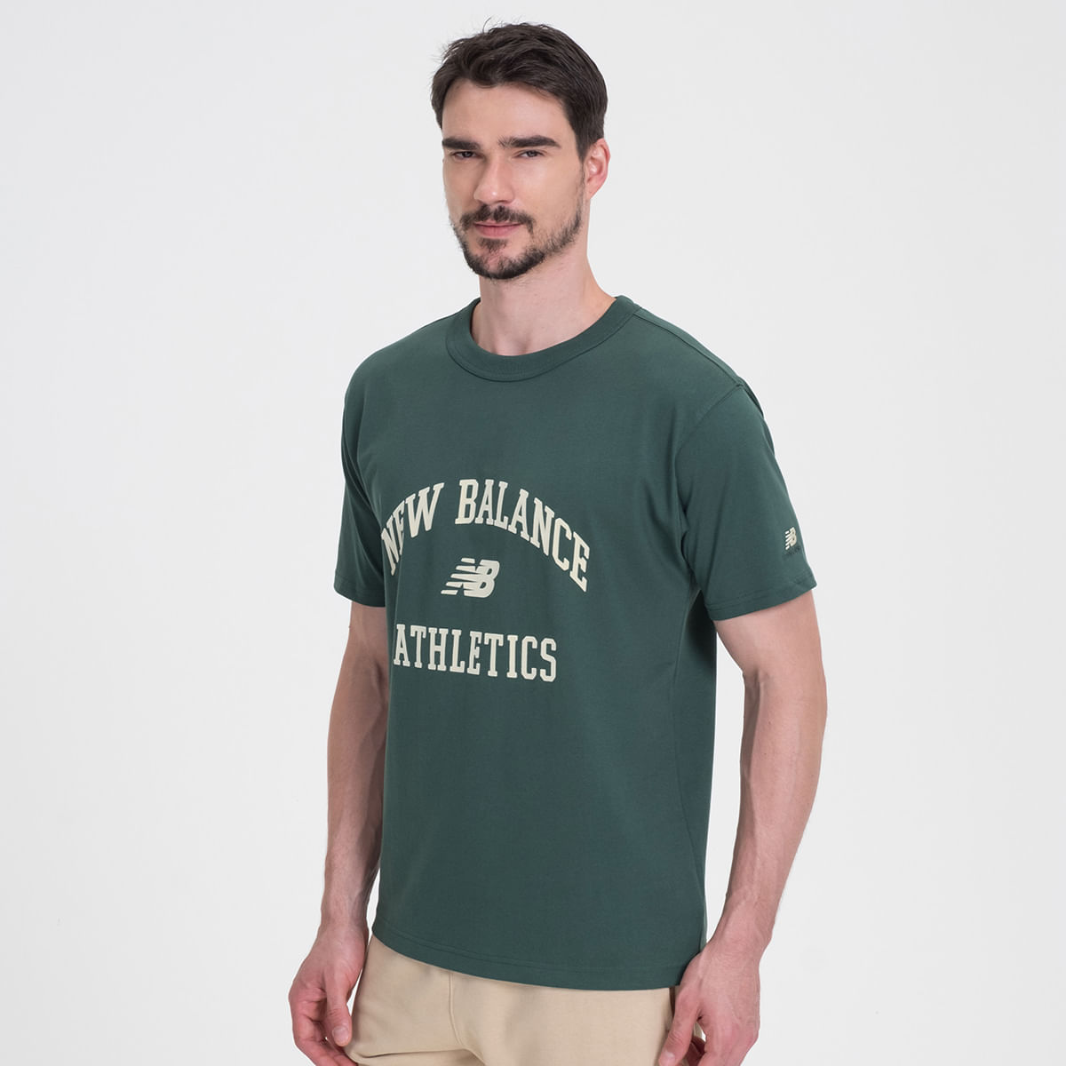 New Balance Camisolas E Camisolas Com Capuz  Homens T-Shirt Nb Athletics  Varsity Pack Crew Neo Crimson – Wellness Ostsee