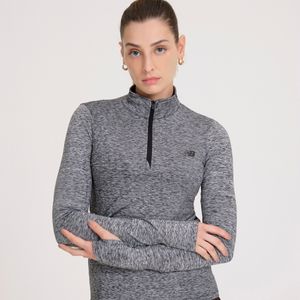 Blusa 1/2 Zíper Sport Essentials Feminina