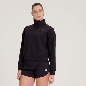 Blusa Manga Longa Meio Zíper Active Feminina