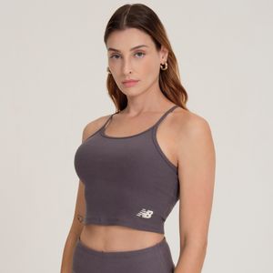 Top Canelado Small Logo Feminino