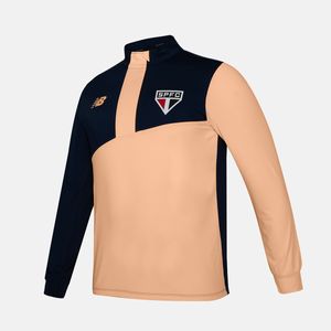 Blusa Manga Longa 1/2 Zíper Treino Spfc 2024 Masculina