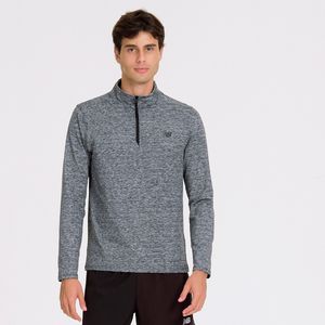 Blusa Manga Longa 1/2 Zíper Sport Essentials Masculina