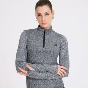 Blusa 1/2 Zíper Sport Essentials Feminina