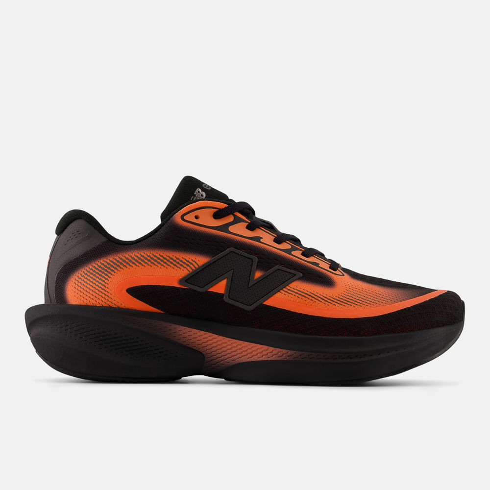 Tênis New Balance Ellipse Masculino Preto e Laranja Neon