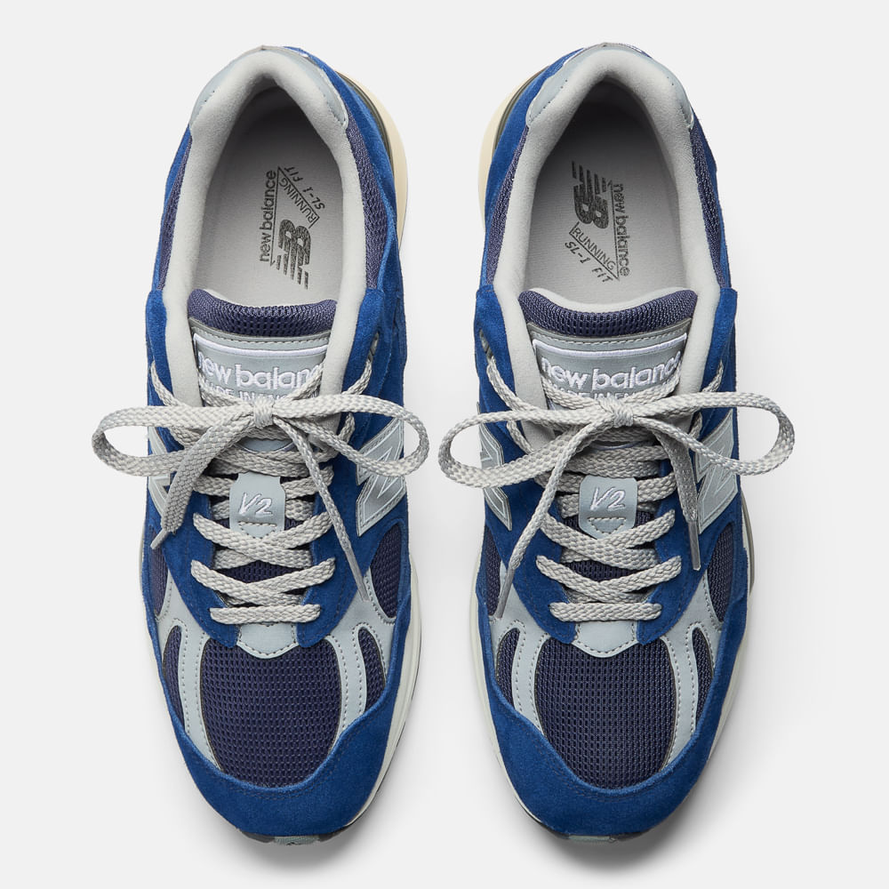 Tênis New Balance 991 v2 Made in UK Azul 'Vibrante Chroma'