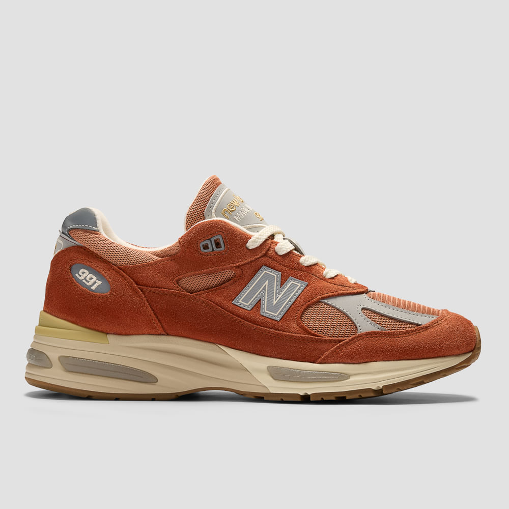 Tênis New Balance 991v2 Made in UK Argila e Cinza: Site Oficial